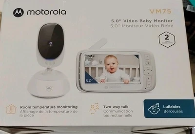 Monitor de bebê vídeo Motorola 5" VM75 NOVO EM FOLHA!!️!!️ - Imagem 1 de 3