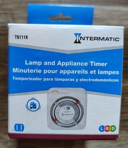 Temporizador de lámpara y electrodoméstico de alta resistencia Intermatic TN111K de 15 amperios - Imagen 1 de 5