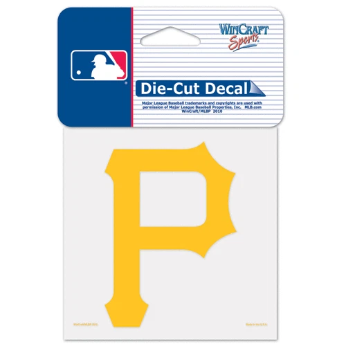 Pittsburgh Pirates Car Window Decal 4 Decal Color P - Image 1 of 1