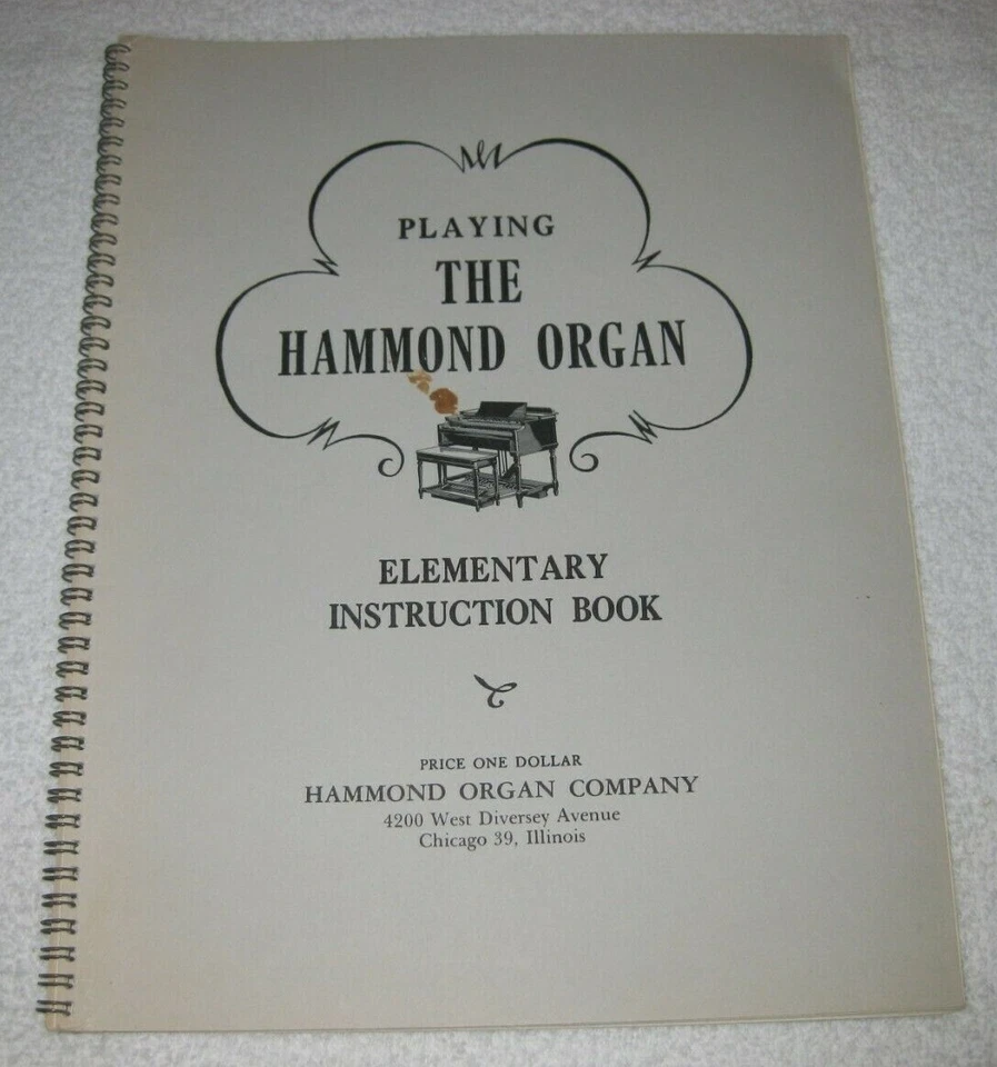 Playing The Hammond Organ Elementary Instruction Book Vintage 1940s - Image 1 of 1