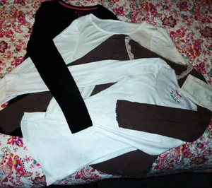 job lot 4 x long sleeve vest tops small - Picture 1 of 3