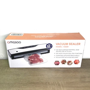 Amasoo Sigillatrice Sottovuoto Macchina Salva Alimenti Guarnizione Secca Umida Conservazione Fresca Cucina Nuova - Foto 1 di 9