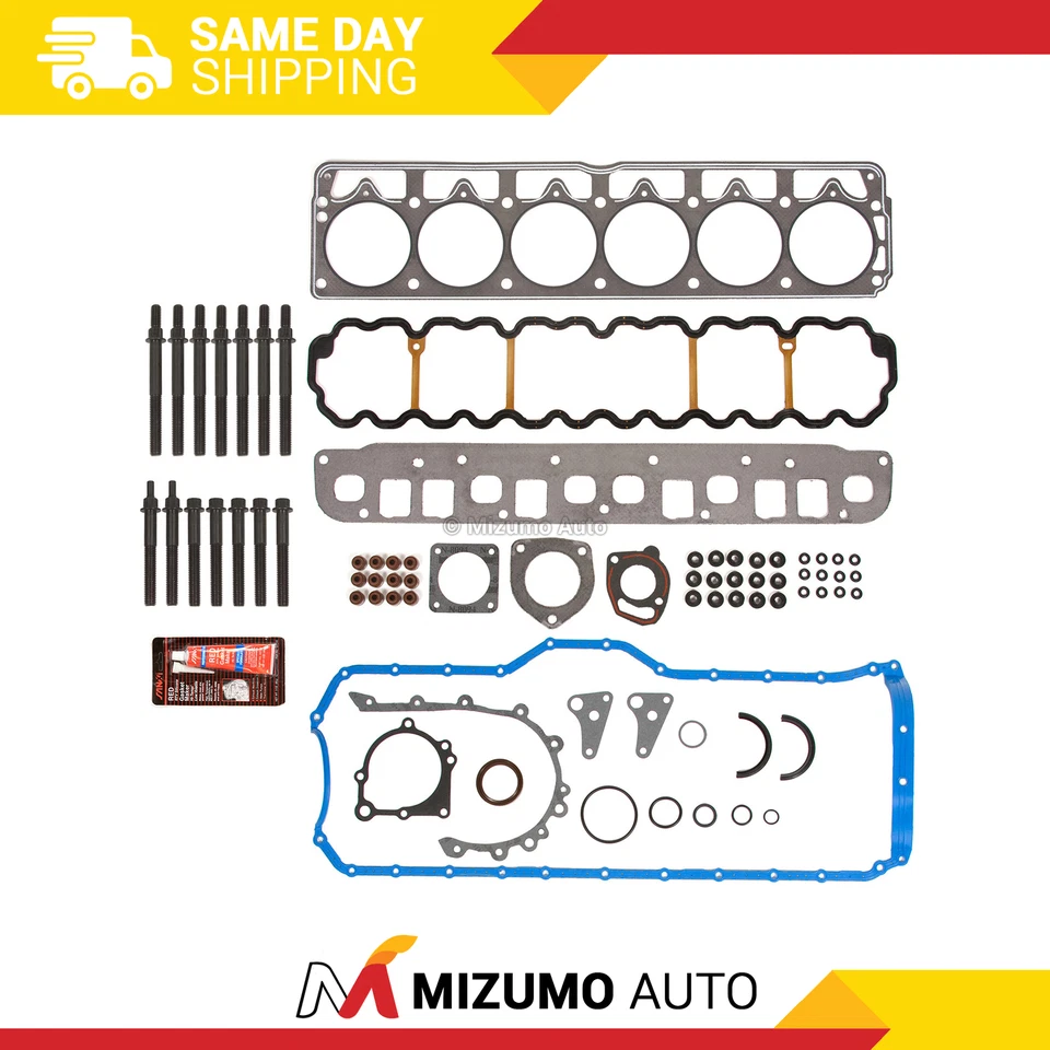 Full Gasket Set Head Bolts Fit 01-03 Jeep Grand Cherokee TJ Wrangler 4.0 OHV 12V - Image 1 of 4