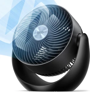 Fan for Bedroom, Table Air Circulator for Whole Room, 11 Inch, 60Ft Strong Airfl - Picture 1 of 12