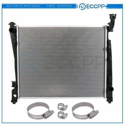 Radiator For 2011-2019 Dodge Durango Jeep Grand Cherokee with Oil Hose Clamp Kit Foto 1 de 4