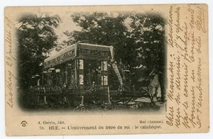 CPA, LAO KAY Lao Cai Tonkin SIAM Hué L'enterrement du frère du roi catafalque - Imagen 1 de 2