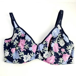 Hestia Soft Cup Bra Underwired Multicoloured Floral Wide Band Size 14DD - Picture 1 of 6