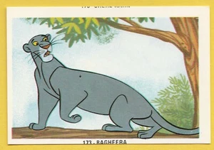 Fher 1970s Spain Spanish Walt Disney Trade Card #173 Bagheera -The Jungle Book - Picture 1 of 1