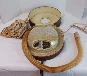 Secador de pelo universal con estuche de colección años 50 MCM base motorizada manguera flexible funcionando - Imagen 1 de 13