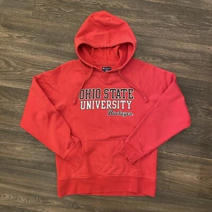 Ohio State University Buckeyes Champion Hooded Hoodie Sweatshirt Size Small Red - Picture 1 of 6