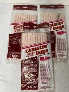 8 Sears Kenmore 20-5023 Canister Vacuum Cleaner Bags Sealed Vintage New NOS - Picture 1 of 10
