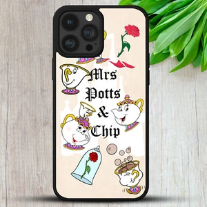 MRS POTTS CHIP BEAUTY AND BEAST HARD PHONE CASE COVER FOR IPHONE SAMSUNG GOOGLE - Picture 1 of 13