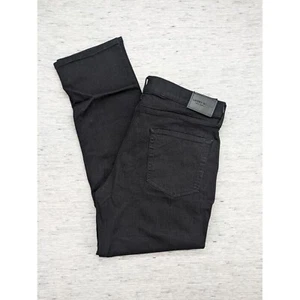 Lucky Brand 223 Straight Jeans Advanced Stretch Black Denim Mens 38x32 - Picture 1 of 16