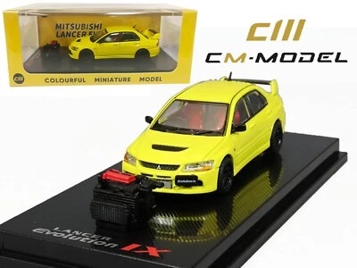 MODELO CM ESCALA 1:64 Mitsubishi Lancer Evo IX con motor diecast modelo coche de juguete Foto 1 de 4