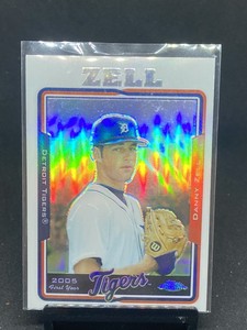 2005 Topps Chrome Update Danny Zell Rookie RC Refractor Parallel SP Tigers