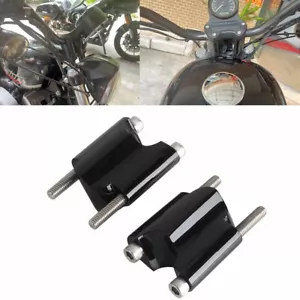 Kit de extensión elevador de manillar de 2"" para Harley Forty Eight XL1200X negro - Imagen 1 de 9