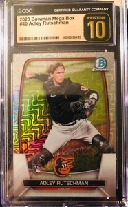 2023 Bowman Chrome Mojo Refractor ADLEY RUTSCHMAN RC #40 Orioles CGC 10 PRISTINE - Picture 1 of 3
