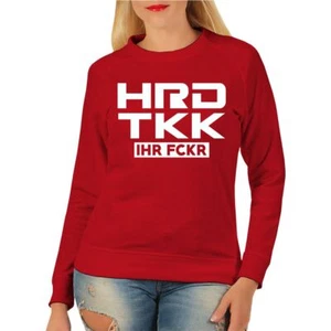 Sudadera de mujer Hard Tekk Ihr FCKR techno festival música beat pista de baile - Imagen 1 de 4