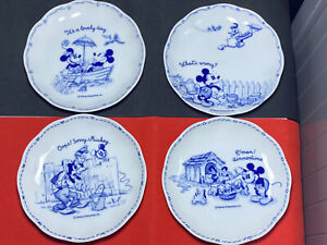 Disney Character Series Sango Japan Plates Tableware Mickey Minnie Donald Pluto