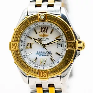 Breitling Classe B Orologio Rif. D71365 18K Oro Giallo Inox Quarzo Vetro Zaffiro - Foto 1 di 4
