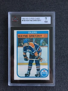 1982-83 O-Pee-Chee OPC WAYNE GRETZKY (Edmonton Oilers) card #106 graded 7 NM - Picture 1 of 2