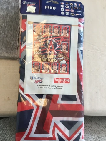 Anaheim Angels27” X 37” 2002 world championship flag new Cover