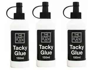 150ml Basteln Klebrig Kleber Kunst Handwerk Stoff Trocknet Klar Papier Karte Schule - Bild 1 von 9