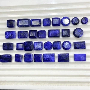 Natural-Dyed Blue Sapphire Corundum Gemstone Loose Top Quality Faceted - Picture 1 of 5