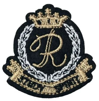 Patch Sew On Clothing Backpacks Hats Jackets PANTS CROWN R SIGN SYMBOLS NEW A35 - Image 1 of 3