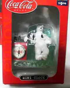Mini Orologio Coca-Cola - Orologio Coca-Cola Orso Polare e Cuccioli NUOVO DI ZECCA IN SCATOLA...GVC - Foto 1 di 5