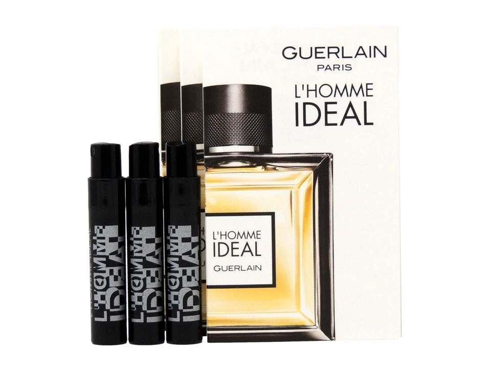 GUERLAIN L'HOMME IDEAL EDT 1.0ml .03fl oz x 3 COLOGNE SPRAY SAMPLE VIALS - Image 1 of 1