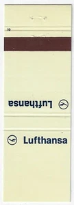 Matchbook Cover 20 Strike Matchbook Lufthansa Airlines Made in Germany White c - Picture 1 of 3