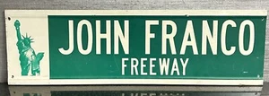 John Franco Pitcher 1986 World Series New York Mets Metal Street Sign 30” x 9” - Picture 1 of 12