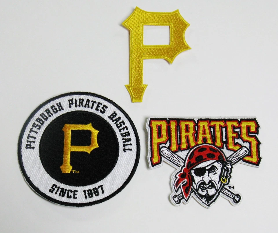 LOT OF (3) PITTSBURGH PIRATES LOGOS & SINCE 1887 PATCH PATCHES ITEM (C)ITEM # 64 - Image 1 of 4