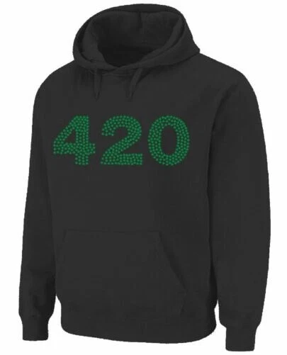 420 Marihuana Cannabis Tasche Pocket Pull Over Hoodie - Bild 1 von 1