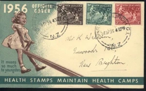NEW ZEALAND 24 SEP 1956 HEALTH " APPLES" FDC USED - Picture 1 of 1