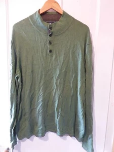 White Stuff Jumper XXL PIT-PIT@26'' Green Cotton/Cashmere warm Winter - Picture 1 of 3