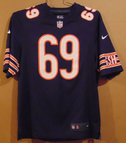 CHICAGO BEARS JARED ALLEN #69 NAVY NFL JERSEY Cover