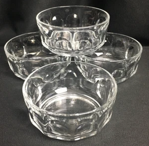 Set of 4 ~ ARCOROC FRANCE THUMBPRINT Soup Bowls LQQK! ~ EUC! - Picture 1 of 10