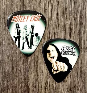 MOTLEY CRUE / OZZY OSBOURNE guitar pick OzzFest 2010 authentic plectrum - Picture 1 of 1