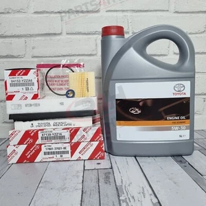 TOYOTA PRIUS SERVICE KIT 09 - 2015 1.8L ZVW30 & ZVW35 GENUINE 5W30 OIL & FILTERS - Picture 1 of 2