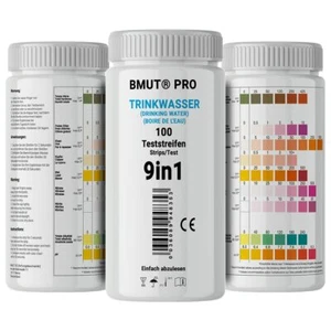 100x 9in1 Trinkwasser Teststreifen Leitungswasser Blei Kupfer Gesamthärte Eisen - Bild 1 von 6