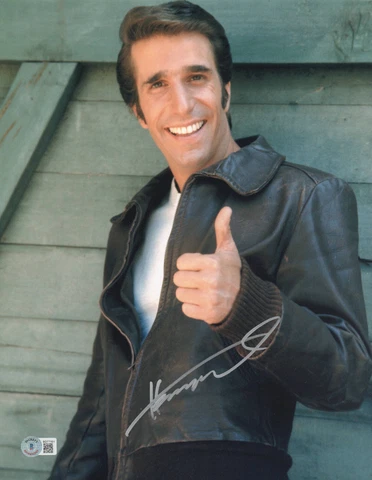 HENRY WINKLER SIGNED AUTOGRAPH HAPPY DAYS 11X14 PHOTO BECKETT BAS FONZIE Cover