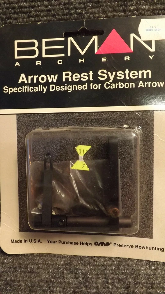 NEW Vtg Beman Archery Carbon Arrow Launcher Rest 3D-CLR LEFT HAND - Image 1 of 2