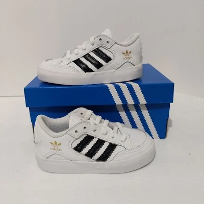 男孩阿迪达斯 Hardcourt 低 I FX0622 尺码 7K — 第 1/4 张图片