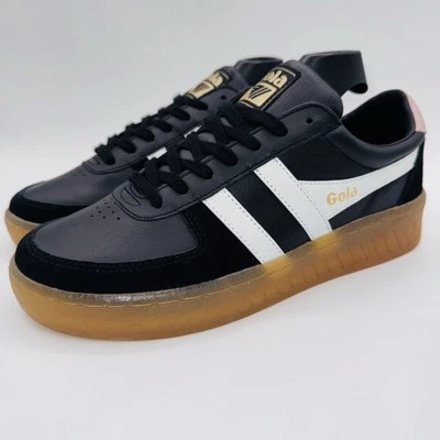 Tenis Gola Grandslam Elite para mujer talla 9 negro cuero rosa Foto 1 de 4