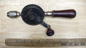 Vntg Yankee North Bros. 1431 Double Pinion Eggbeater Drill,9-3/8",PaT. 3-15-1910 - Picture 1 of 11