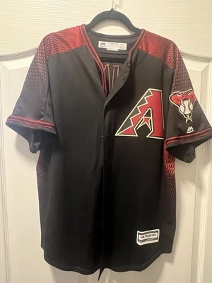 Zack Greinke #21 Black Majestic Cool Base Diamondbacks Jersey Size M - Image 1 of 2