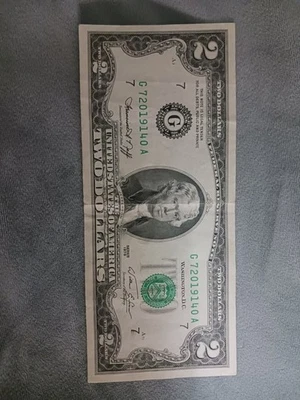 Series 1976  Two-Dollar Bill Jefferson Bicentennial Declaration Of Independence - Image 1 of 4