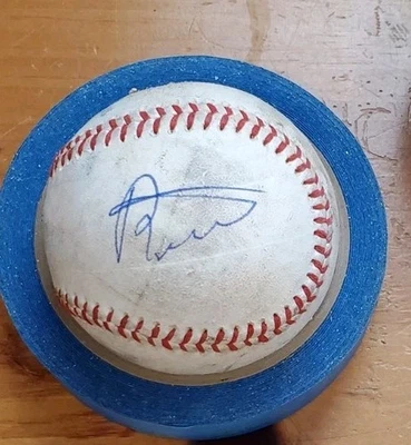 Juego de béisbol autografiado usado JOHAN RODRIGUEZ San Francisco Giants Foto 1 de 2